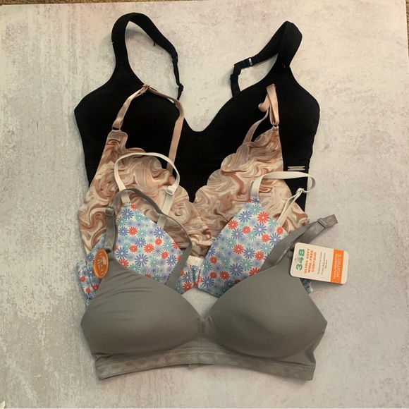 Hanes Warners Nautica Danskin Other - Bundle 4 Wirefree T Shirt Bras Various Danskin Hanes Nautica Warners